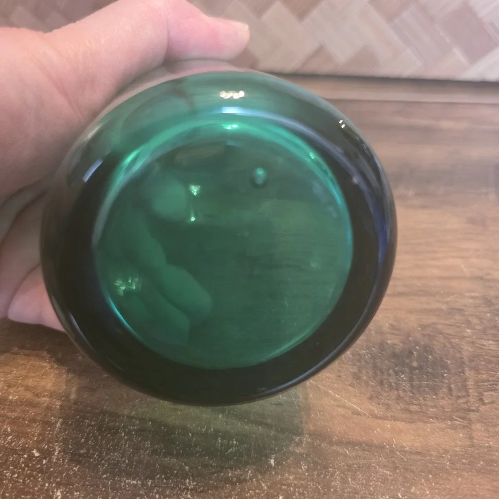 IKEA Limmaren‎ Apothecary Bottle Teal Blue Stainless Steel Stopper Bathroom